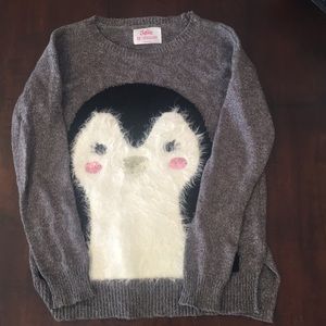 Justice penguin sweater